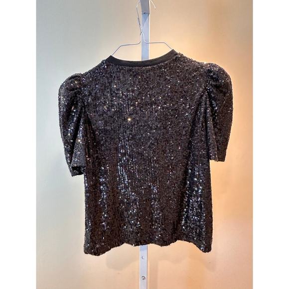 NWT Generation Love Aleah Sequin Top Black size XS - Picture 5 of 6